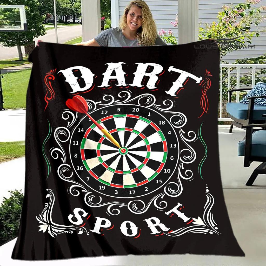 Sports dart target printing blanket warming Warm Pretty Flannel Soft Comfortable Home Travel Blanket