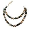 Maillard Style 10Mm Imitation Australian White Tahitian Malachite Green Platinum Gray Mixed Color Shijia Pearl Necklace