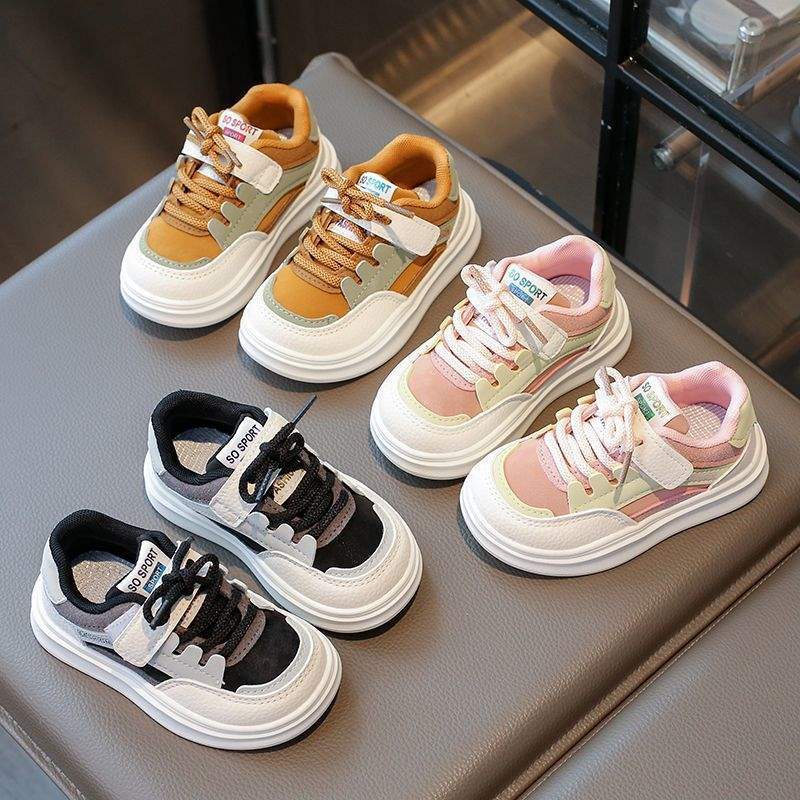 Children's functional shoes, sports shoes, board shoes, medium and small children's kindergarten baby running shoes 2025 autumn new
