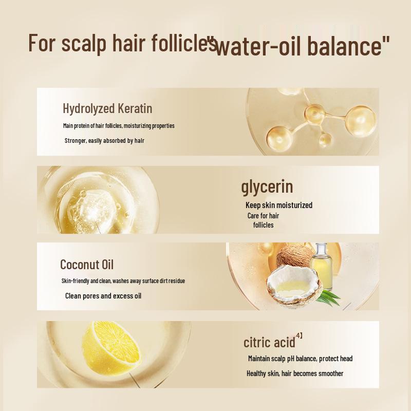 Xiuyáng Volumizing & Oil Control Shampoo with Hyaluronic Acid, 100ml - Anti-Dandruff & Itch, Hair Conditioner, Refreshing Formula.