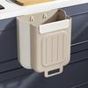 Foldable Garbage Container Cabinet Mounted Trash Bin, Compact Hanging Can, Kitchen Waste Bin Space Saving for Bathroom Office And Small Collapsible