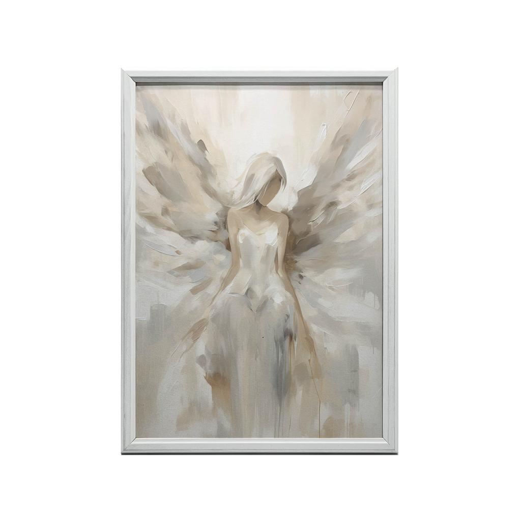 Plakat Obraz Anielskiego Piękna Plakat Obraz Anielskiego Piękna, 30X40 Cm, Rama Drewniana Biała, Papier Matowy 230 Gsm