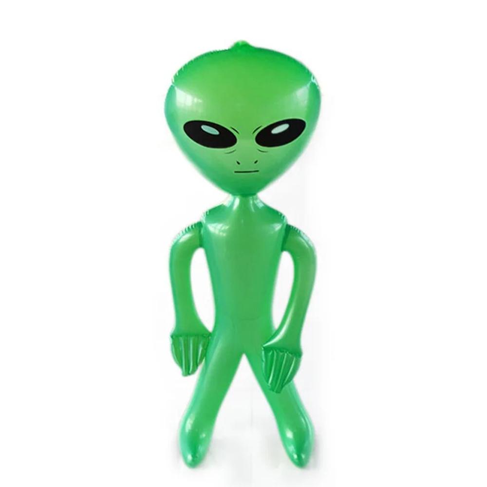 1pc Inflatable Alien PVC Alien Model Theme Party Decorative Prop For Birthday Party Decoration Halloween Indoor Outdoor Supplies