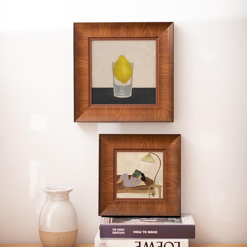 Klassisk amerikansk retro fotoram i harts för bord eller vägg - Perfekt för vardagsrum och sovrum