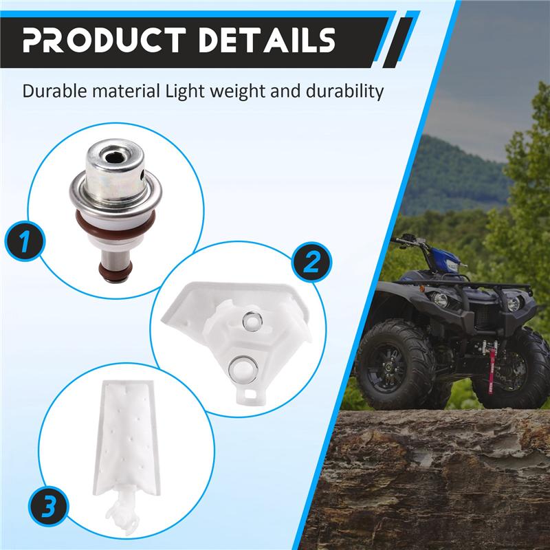

For Yamaha Wolverine X4 Fuel Pump Fuel Pump With Strainer Tank Seal Fuel Pump Strainer 1S3-13907-11-00 3B4-13907-12-00