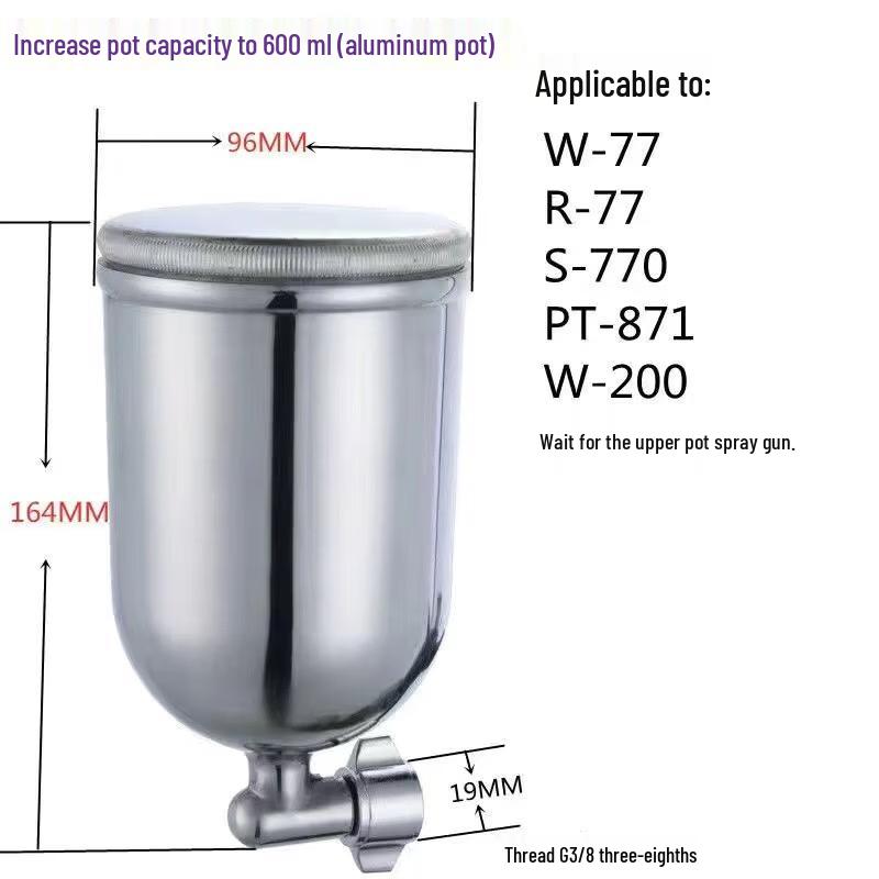 

600ml Aluminum Side Cup for Spray Guns