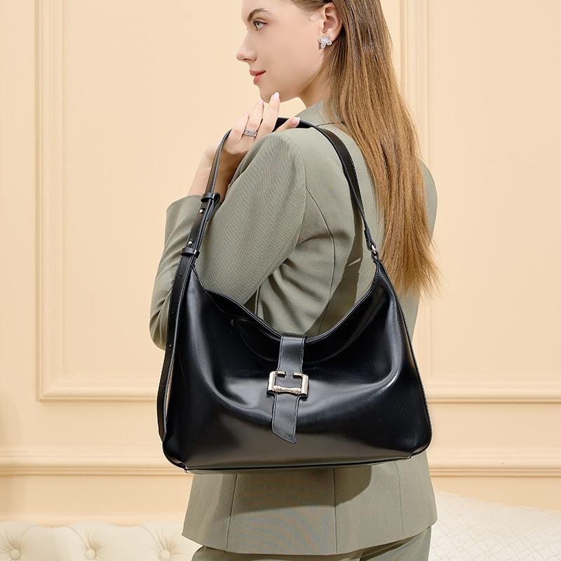 Large Bag, Large Capacity, Women's Commute To Work, Advanced Sense, Underarm Tote Bag, Leather Fashion Messenger Women's Shoulder Bag