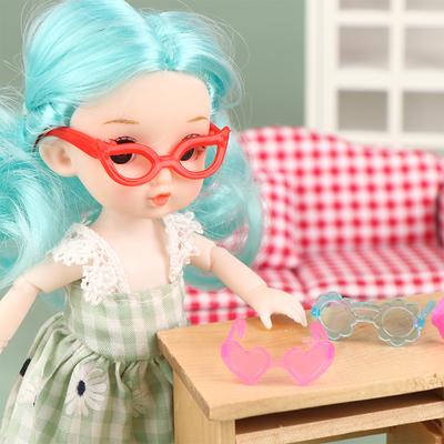 20 Adet Bebek Gözlüğü Bebek Evi Minyatür Renkli Gözlük Gözlük Serin Gözlükler Bebek Dekor Aksesuarları Oyuncak
