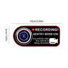 Camera Recording Warning Sticker Camera Recording Warning Sticker - Waterproof Vehicle Security Decal |