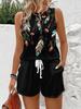 European and American fashion trends casual versatile vest shorts set