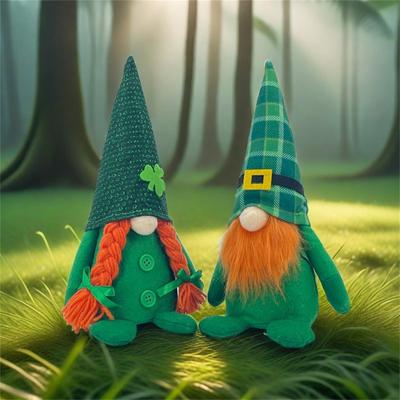 St. Patrick'S Day Decorations, Irish Festival Party Supplies, Rudolf Green Festival Goblin Doll Ornaments