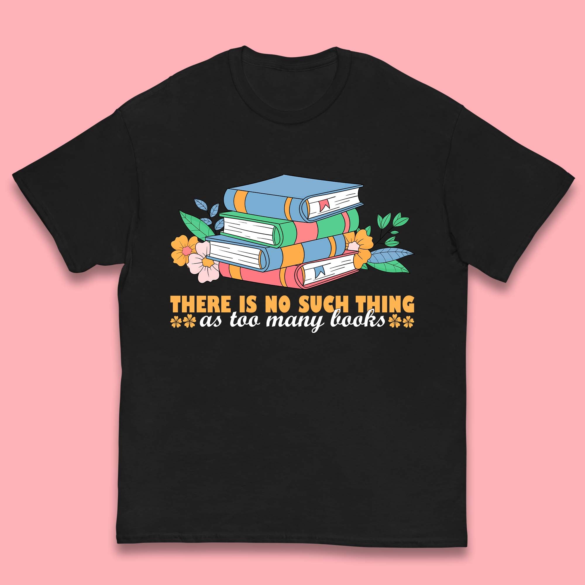 

Too Many Books Kids T-Shirt 100