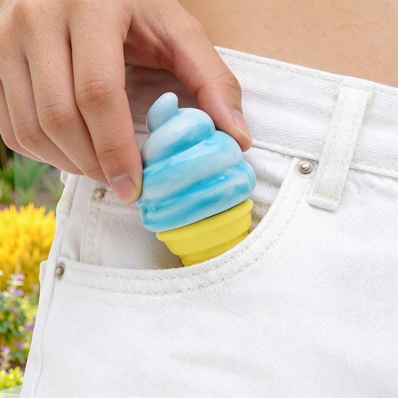 Cute Squishy Ice Cream Sensory Toy Slow Rising Stress Relief Squeeze Toy For Kids Adults Fidget Toys For Anxiety Gift Home Decor