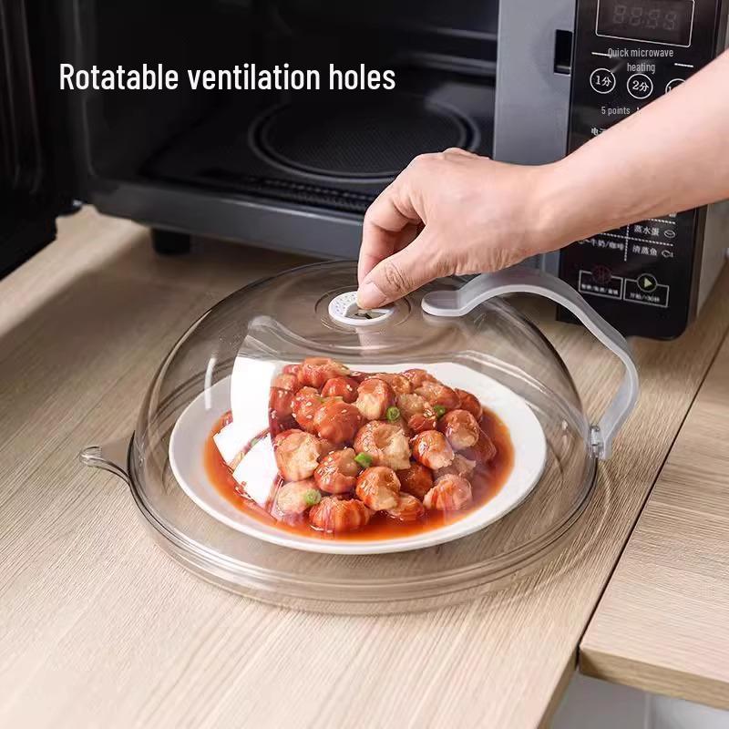 High-Temp Resistant Microwave Splatter Cover & Food Preservation Lid