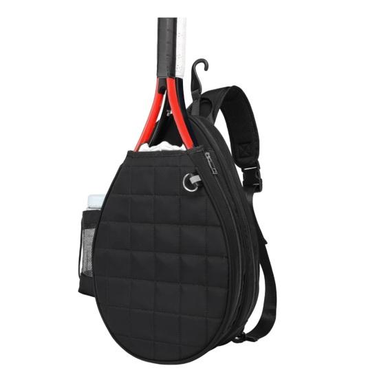 Tennis Racket Bag for Travel Large Capacity Holds 2 Racquets Wet/Dry Pocket Waterproof Adjustable Cushioned Shoulder Strap Tennis Racket Backpack