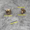 15pcs/8pcs Golden Metal Cabinet Drawer Pulls - Drag-Pull Mechanism Single Hole Knobs for Dressers, Wardrobes, Furniture Hardware