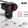 DC12V Handlebar Mount Switch Button Waterproof Headlight On/Off Switch  Fog Light