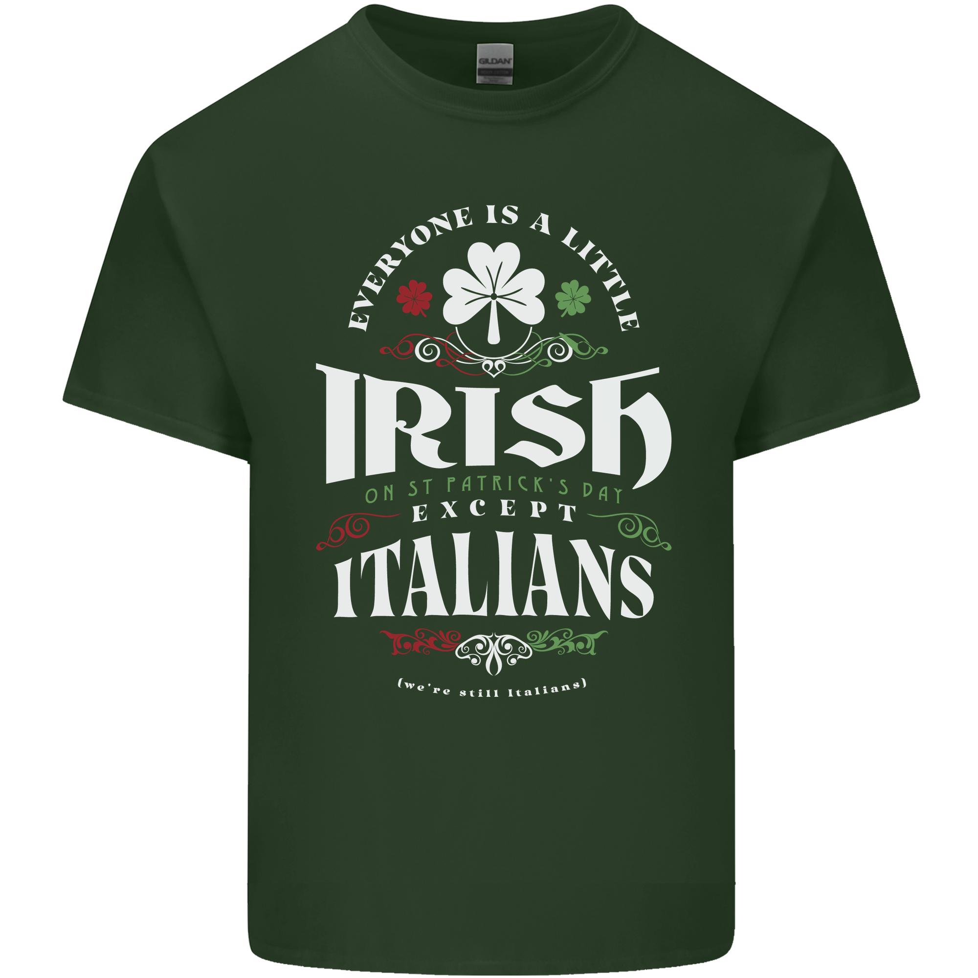 Irish Italian Funny St Patricks Day Unisexs Light Cotton TShirt S