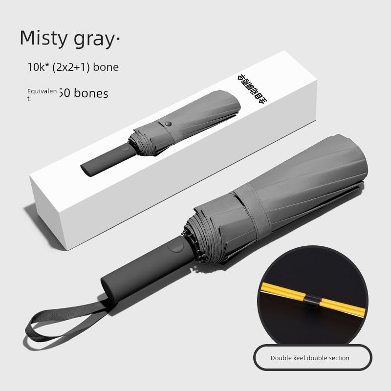 Full-Automatic Umbrella Extra-Large Thickened Reinforced Men's Large Umbrella Women Sun Umbrella for Students To Go To School