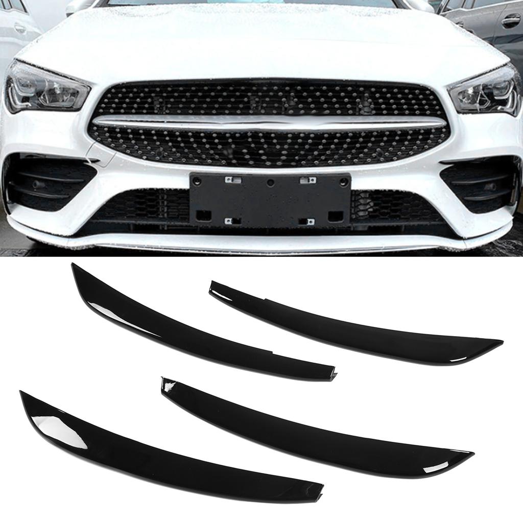 4Pcs/Set Front Bumper Fog Light Grille Cover Trim Replacement for Mercedes CLA C118 CLA180 CLA200 CLA250 W118 Fog Lights Frame