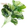 1 Bouquet Artificial Plastic Monstera Leaf Green Plant Home Hotel Cafe Decor Live City Fashion Home Decor