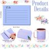 Pajean 9 Pcs/450 Sheet to Do List Sticky Note 3x4 Inch Self Stick Pads with Line Colored Planner Sticky Note Adhesive Memo for Office, Meeting,