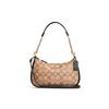Teri 24 Classic Logo Cowhide Armpit Shoulder Bag Medium Size Women Brown Presbyopia
