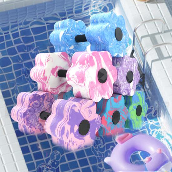 1/2Pcs Water Aerobic Dumbbells Set High-Density EVA Foam Fitness Barbells Lightweight Pool Weights Dumbbells