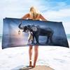 Asciugamano da Spiaggia Elefante da Viaggio Asciugamani Grandi per Piscina e Bagno Asciugamano da Piscina Peluche Super Morbido Asciugamano Senza Sabbia Asciugamano da Spiaggia ad Asciugatura Rapida