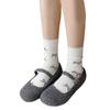 Sweet Girls Elegant Bowknot Pattern Cotton Crew Socks for Women Breathable Casual Fashion Student Middle Calf Socks