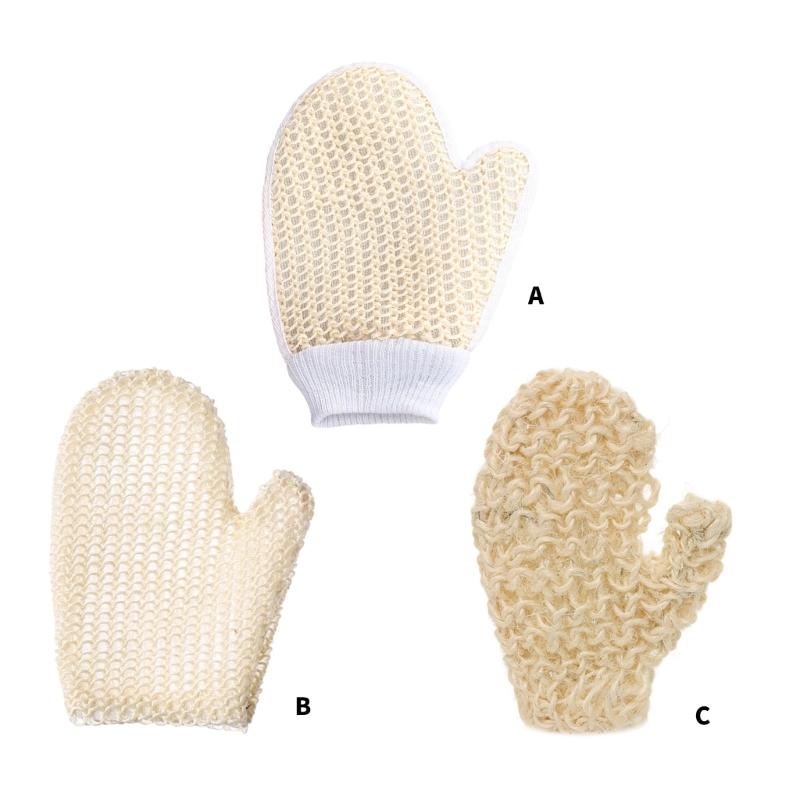 Friendly Bath Exfoliator Gloves Soft Sisal Fiber For Sensitives Skin Gentle Cleansings And Body Care