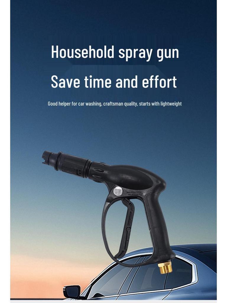 Portable High-Pressure Car Wash Nozzle Gun for Cleaning