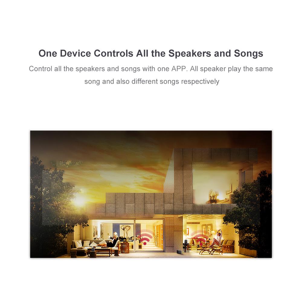 Wireless WiFi Audio Receiver Music Adapter Streams Multi room Audio System Wireless Audio & Music to Speaker from