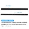 Uxcell Drawer Slide Set of 2 300mm Plastic Drawer Rail for Cabinet Drawer Bedside Table Wardrobe Dresser Side Mount Grooved Guide Rail - (Black)