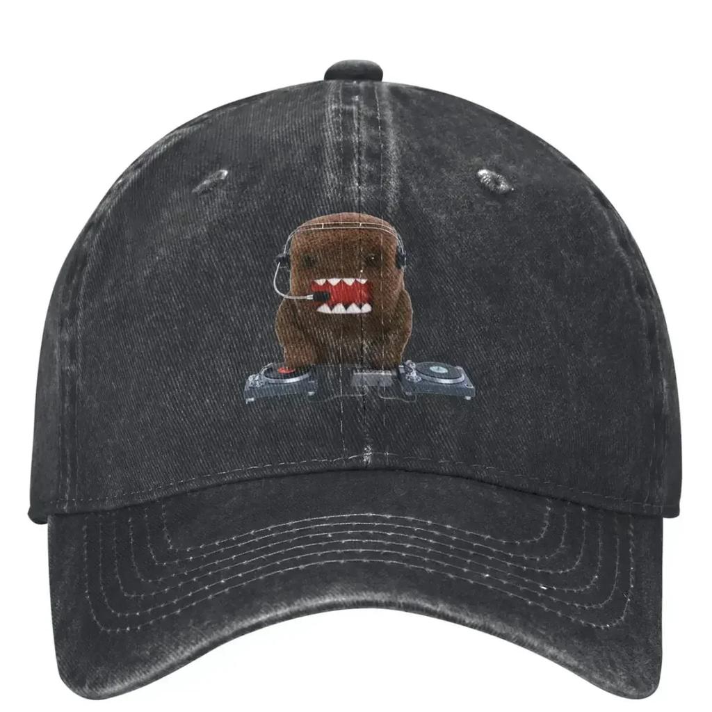 DJ Domo Kun Washed Baseball Cap Japanese Doll Classic Hip Hop Hats Summer Couple Women Outdoor Sport Designer Baseball Caps