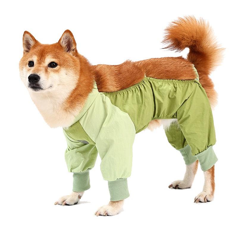 Dog Dust-Proof Coverall High Elastic Pet Outfit Outdoor Walks Travel Car Ride Anti-Dust Anti-Flea Shedding Control