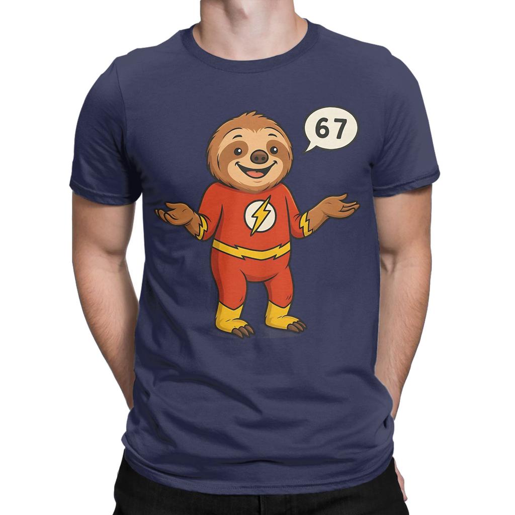 Flash Sloth Graphic 100 Cotton Tshirt Sloth Flash Tees Tops For Unisex