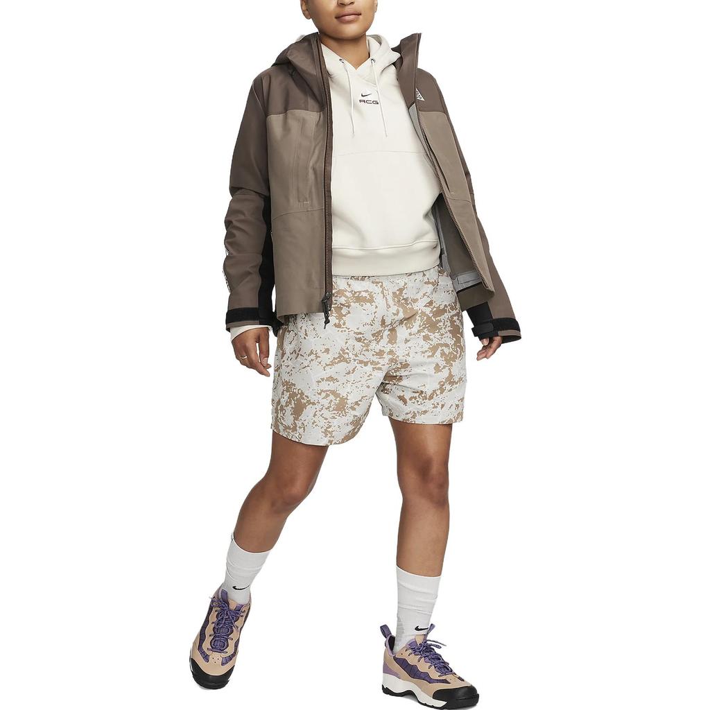 Nike ACG Logo Embroidered Drawstring Sports Shorts Women Bottoms Peak-White FB7862-012