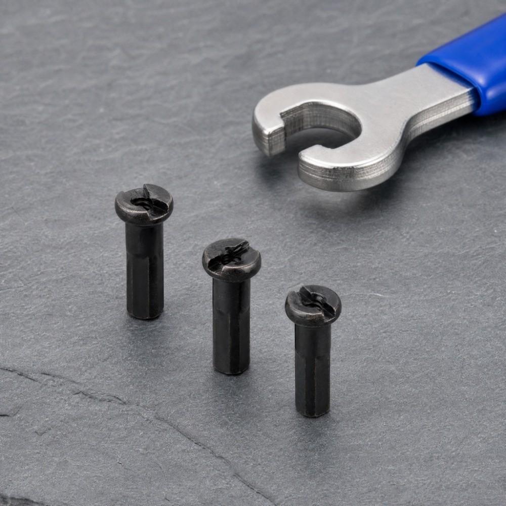 50PCS 14G Compatible Bike Spoke Nipples 14mm Length Spoke Nipples Durable Spoke Cap