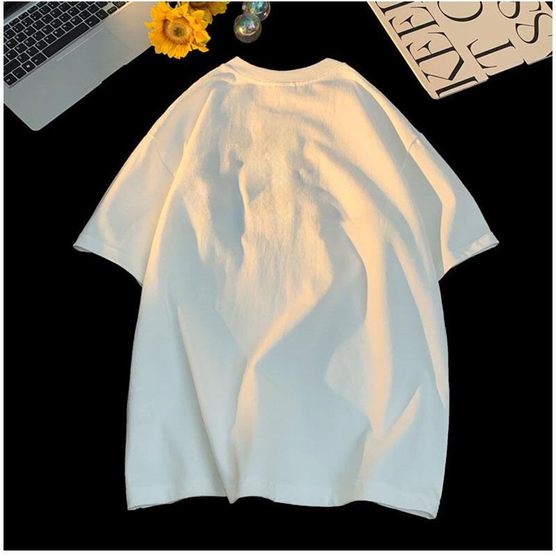 300gsm Cotton Summer Short Sleeve T Shirts For Men O Neck Casual Heavy Fabric Streetwear Tees Unisex Basic Solid Cool Loose Tops