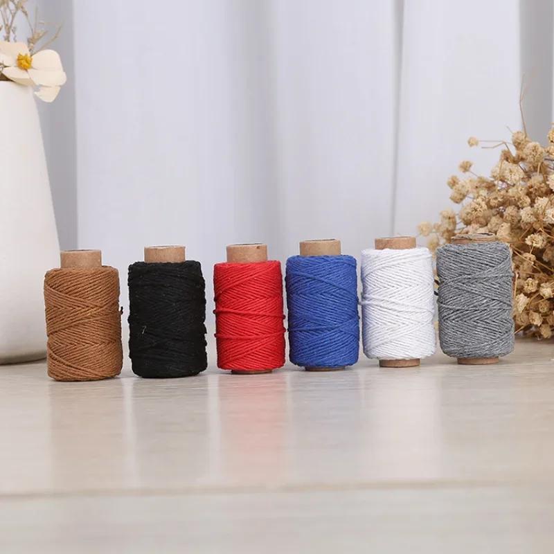 Cotton Macrame Cord Rope Bohemia Wedding Crafts DIY Twine Thread String Handmade Sewing Home Wall Hangings Party Decor