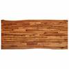 Dining Table with Live Edge Solid Acacia Wood 200x90x75 cm