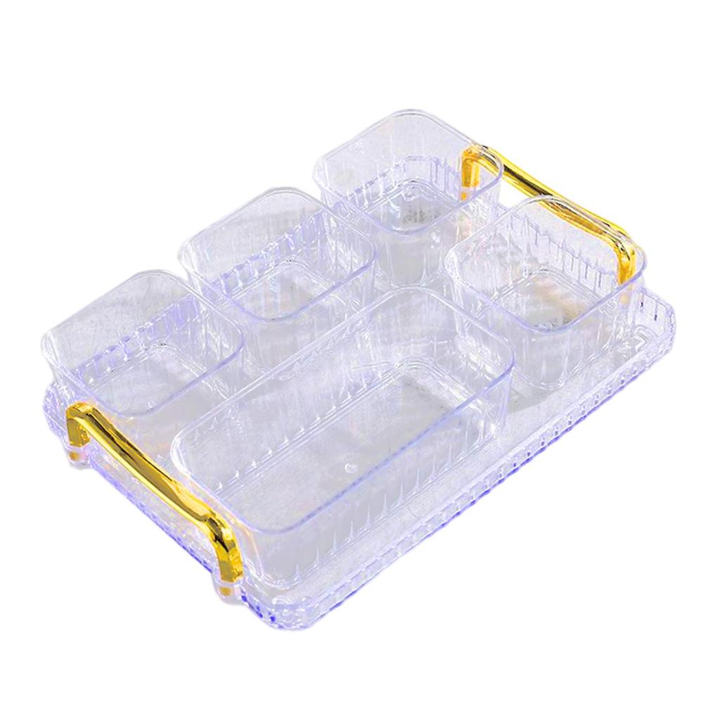 Condiment Tray Serving Bowls Party Appetizer Dessert Dividing Plate Divided Dishes