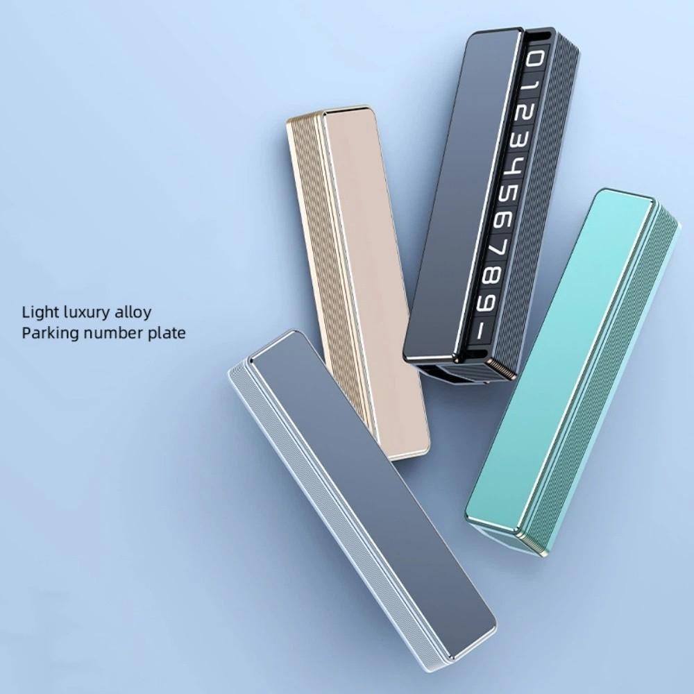 Universal Car Phone Number Plate Elegant Practical Car Temporary Parking Card Adjustable Slide Parking Number Plate Car Styling