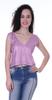 Moomaya Womens Sequin Sleeveless Party Crop Top Glitter V Neck Sparkle Club