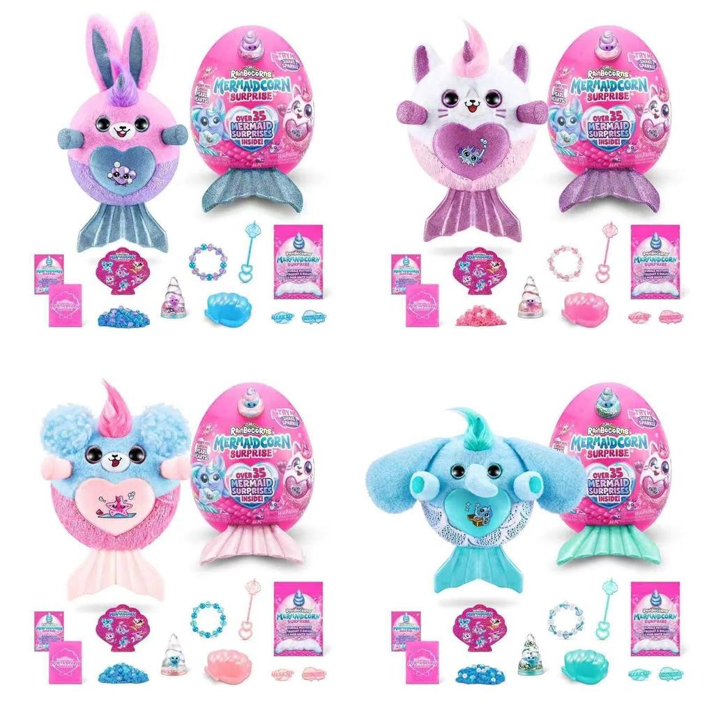 Unicorn Plush Toy With Cartoon Mermaid Design Perfect For Kids Playroom Decor