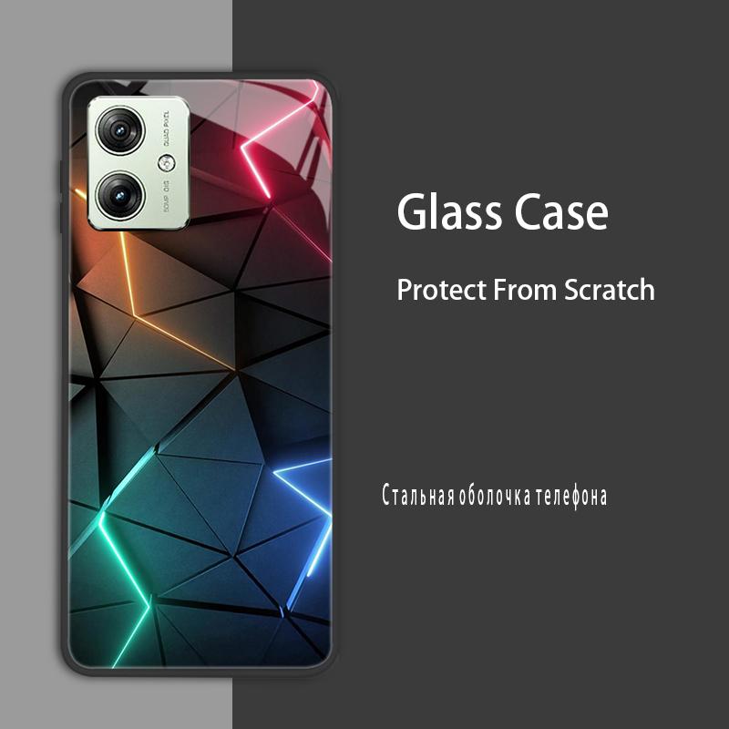 

For Moto G85 5G Case G55 Tempered Glass Case Hard Cover For Motorola Moto G75 G45 G35 G84 G 55 5G G 85 Protect Cases Coques Capa For Moto G84