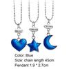 3 Pcs Women Necklace Stylish Heart Shape Alloy Girlfriend Wife Chain Necklace for Party