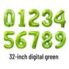 32-Inch Gold Number-Shaped Foil Balloons for Decorations
