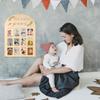 My First Year Wooden Po Board 12 Months Born Milestones Picture Frame Arch Door My First Year Picture Frame For Boys Girls